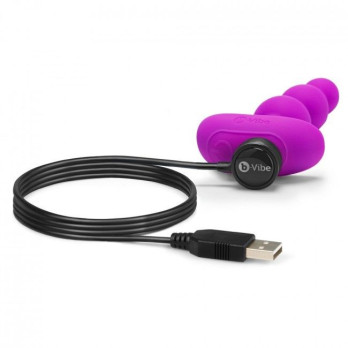 B-Vibe -Triplet Anal Beads Fuchsia