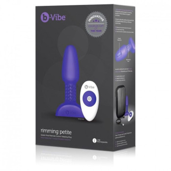 B-Vibe  Rimming Petite Remote Control Plug Purple