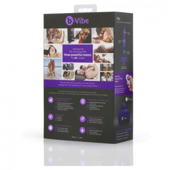 B-Vibe Trio Remote Control Plug Purple