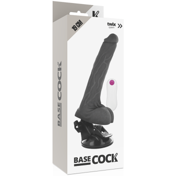 Basecock™ - Realistic Vibrator Remote Control Black 19 Cm