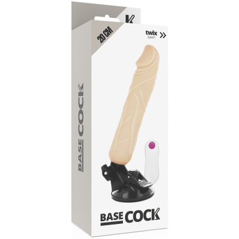 Basecock™ - Realistic Vibrator Remote Control Flesh 20 Cm