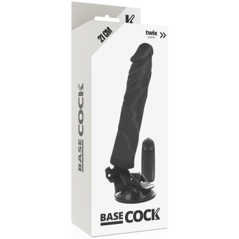 Basecock™ - Realistic Vibrator Remote Control Black 21 Cm