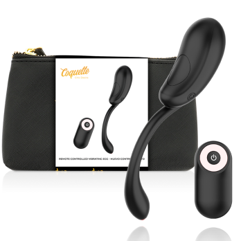 Coquette Chic Desire™ - Vibrating Egg Remote Control Rechargeable Black/ Gold