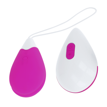 Oh Mama Textured Vibrating Egg 10 Modes - Purple And White