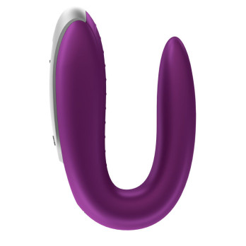 Satisfyer Double Fun Partner Vibrator - Purple