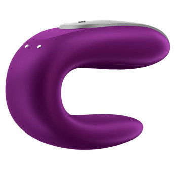 Satisfyer Double Fun Partner Vibrator - Purple