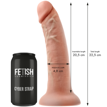 Fetish Submissive Cyber StrapTrade - Harness With Remote Control Dildo Watchme L Technology