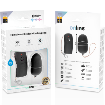 OnlineTrade- Vibrating Egg With Black Remote Control