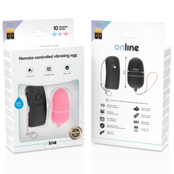 OnlineTrade- Vibrating Egg With Pink Remote Control