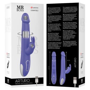 Mr Boss™- Arturo Vibrator  Rotator Compatible With Watchme Wireless Technology