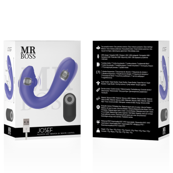 Mr Boss™- Josef Pulsation  Vibration Remote Control For Couples