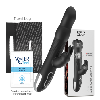 Brilly Glam™- Moebius Rabbit Vibrator  Rotator Compatible With Watchme Wireless Technology