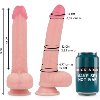 Rockarmy™ - Liquid Silicone Premium Kingcobra Realistic 24Cm