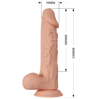 Beautiful Encounter Buraq Thrusting 24 Cm - Flesh