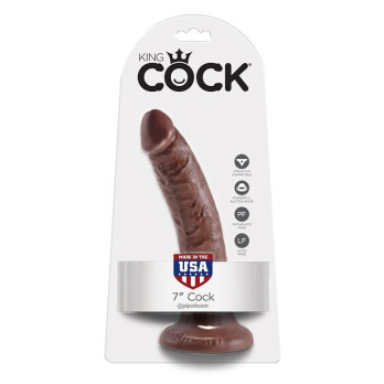 King Cock 7 Cock Chocolate 17.8 Cm