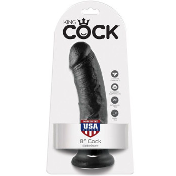 King Cock 8 Cock Black 20.3 Cm