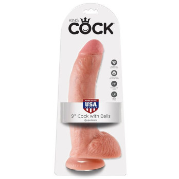 King Cock 9 Cock Flesh With Balls 22.9 Cm