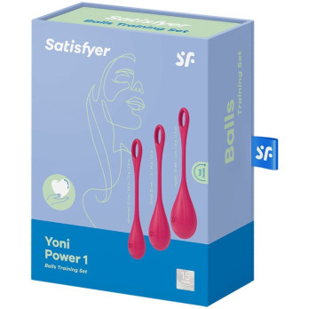 Satisfyer Yoni Power 1 Training Set - Red