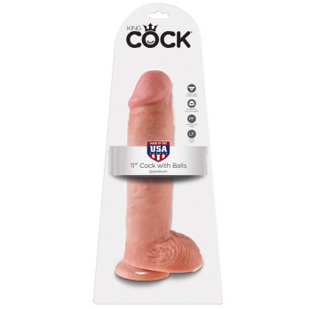 King Cock 11 Cock Flesh With Balls 28 Cm