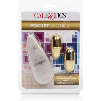 Calex Vibrating Bullets Gold Duo