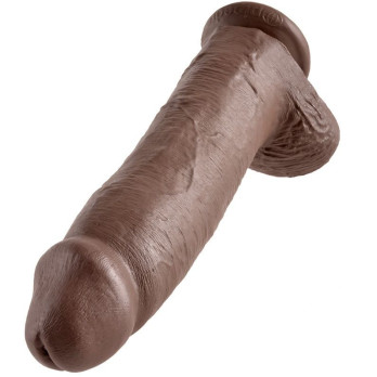 King Cock 12 Cock Brown With Balls 30.48  Cm