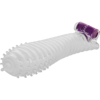 Ohmama Textured Penis Sleeve With Vibrating Bullet