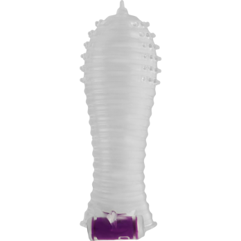 Ohmama Textured Penis Sleeve With Vibrating Bullet