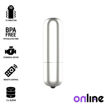 OnlineTrade Mini Silver Vibrating Bullet