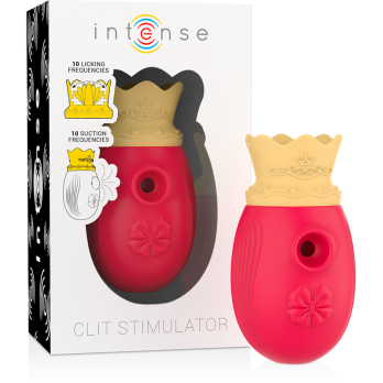 Intense Clit Stimulator 10 Licking And Suction Frequencies - Red