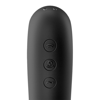 Satisfyer Dual Kiss Air Pulse Vibrator - Black