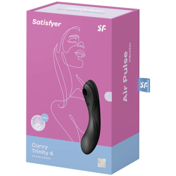 Satisfyer Curvy Trinity 4 Air Pulse Vibrator - Black