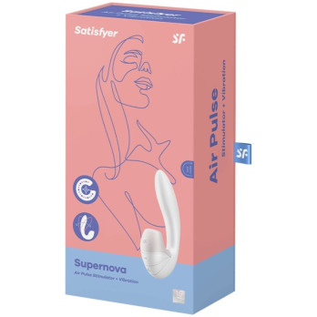 Satisfyer Supernova Air Pulse Stimulator  Vibration - White