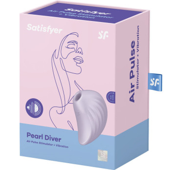 Satisfyer Pearl Diver Air Pulse Stimulator  Vibrator - Violet