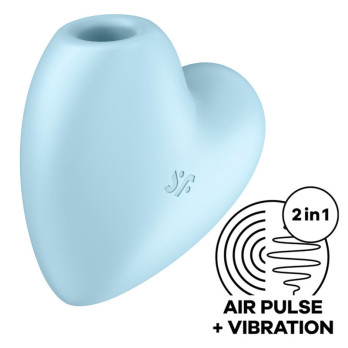 Satisfyer Cutie Heart Air Pulse Stimulator  Vibrator - Blue