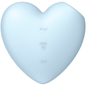 Satisfyer Cutie Heart Air Pulse Stimulator  Vibrator - Blue