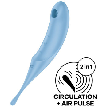 Satisfyer Twirling Pro Air Pulse Stimulator  Vibrator - Blue