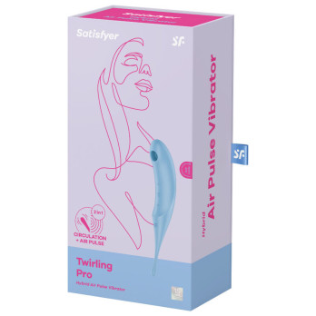 Satisfyer Twirling Pro Air Pulse Stimulator  Vibrator - Blue