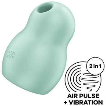 Satisfyer Pro To Go 1 Double Air Pulse Stimulator  Vibrator - Green