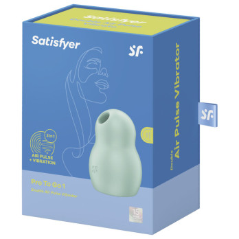 Satisfyer Pro To Go 1 Double Air Pulse Stimulator  Vibrator - Green