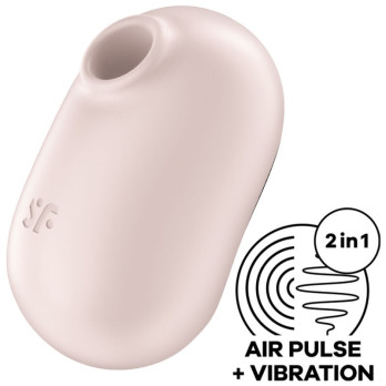 Satisfyer Pro To Go 2 Double Air Pulse Stimulator  Vibrator - Beige