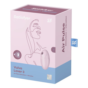 Satisfyer Vulva Lover 3 Air Pulse Stimulator  Vibrator - Pink