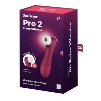 Satisfyer Pro 2 Generation 3 Liquid Air Technology - Wine Red