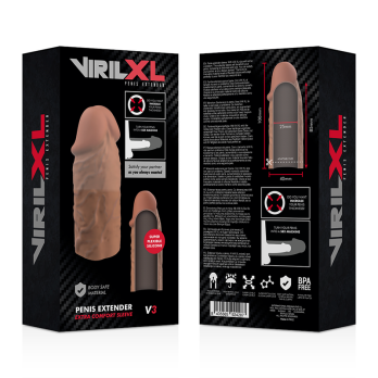 VirilxlTrade - Liquid Silicone V3 Brown Penis Extension