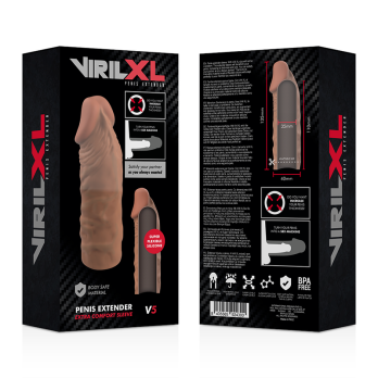 VirilxlTrade - Liquid Silicone V5 Brown Penis Extension