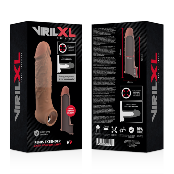 VirilxlTrade - Liquid Silicone V9 Brown Penis Extension