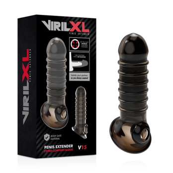 VirilxlTrade - Penis Extension And Sheath V15 Black