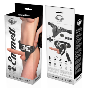 Harness Attraction™ - Rnes Emmett Realistic Vibrator 16.5 X 3.7Cm