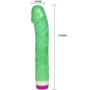 Waves Of Pleasure Vibrator 23 Cm Green