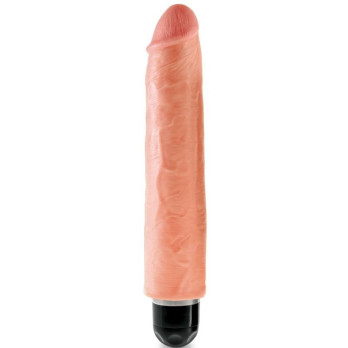 King Cock 25.4 Cm Vibrating Stiffy - Flesh