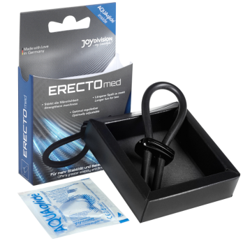 Erecto Med Silicone Black Ring - M